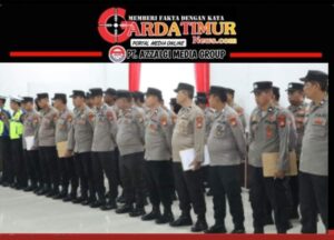 Apel Pagi Perdana di Bulan Suci Ramadhan 1445 H Di Pimpin Kapolres. 