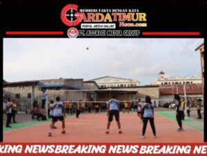 Polres Gowa Gelar Liga Ramadhan Pertandingan Bola Voli 