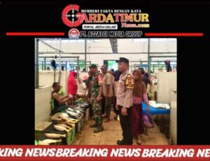 Sinergi TNI-POLRI Cek Pasar Tradisional, Pastikan Ketersediaan Kebutuhan Pokok Selama Ramadhan. 