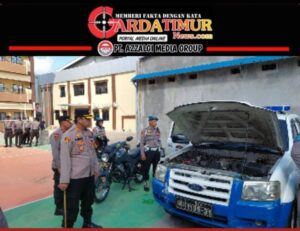 Kapolres Gowa Pimpin Pemeriksaan Kendaraan Dinas di Seluruh Bagian dan Seksi Polres Gowa