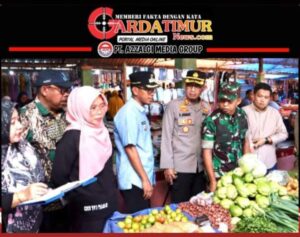 Kapolres Takalar Bersama Forkompinda Dampingi Bupati Sidak di Pasar Tradisional. 