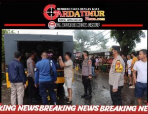 Kebakaran Gudang Penyimpanan Barang Campuran di Jalan Poros Malino, Water Canon Polres Gowa Turut Padamkan Api