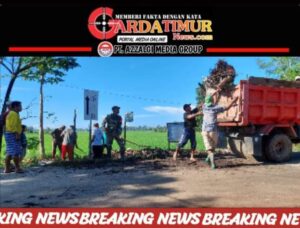 Kerja Bakti Koramil 1409-06/Bajeng Gowa, Antisipasi Banjir, Wabah Penyakit. 