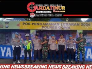 Personil Koramil 1409-08/Bontonompo Lakukan Pengamanan Arus Mudik Lebaran 