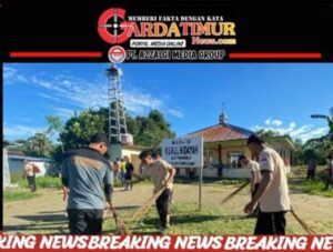 Bersih-Bersih Tempat Ibadah, Cara Sat Samapta Polres Takalar Sambut Hari Bhayangkara Ke-78. 