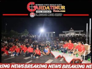 KAPOLDA SULSEL BERSAMA MASYARAKAT KOTA PALOPO NONTON BARENG PERTANDINGAN TIMNAS U23 