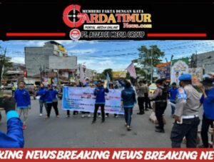 Peringatan Hari Buruh Internasional, Polres Gowa Amankan Aksi Unjuk Rasa di Batas Kota Gowa-Makassar