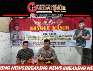 Antusias warga kel. maricaya sambut giat Minggu Kasih Polda Sulsel. 