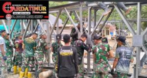 Respon Cepat Pasca Bencana Banjir, Pembangunan Jembatan Bailey Oleh Yon Zipur 8/SMG, Sudah Mencapai 60 Persen. 