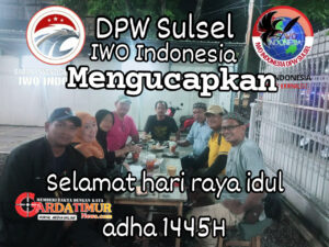 Sambut Hari Idul Adha DPW Sulsel IWO Indonesia dan Jajaran Beri Ucapan Selamat