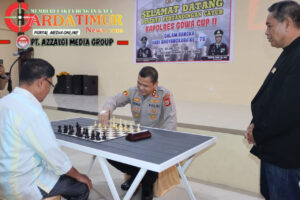 Meriahkan Hari Ulang Tahun Bhayangkara ke-78, Kapolres Gowa Resmi Buka Pertandingan Catur. 