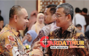 PJ Bupati Deli Serdang Hadiri pisah sambut pejabat Gubernur Sumatra Utara Di Aula Rajainal Siregar,
