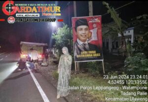 Andi Tenri.Walinonong (ATW) Anggota DPRD Bone Terpilih Sebar Baliho “AIA Melenting” Cagub SulSel. 