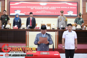 Kapolres Gowa Hadiri Pengukuhan Penambahan Masa Jabatan Kepala Desa. 