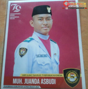 Siswa SMA N 2 Bajeng Kelahiran Sidrap Sukses Menjadi Paskibraka Tingkat Kabupaten. 