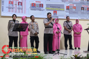 Polres Gowa Gelar Kenal Pamit Pejabat di Aula Rewako Wira Wicaksana Laghawa. 