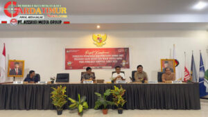 Bawaslu Kabupaten Gowa Hadiri Rapat Koordinasi Persiapan Pengundian dan Penetapan Nomor Urut Pasangan Calon Bupati dan Wakil Bupati Gowa di KPU. 