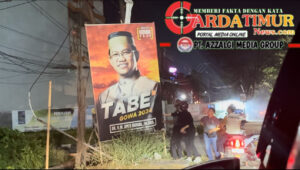 Sehari sebelum kampanye, Alat Peraga Sosialisasi (APS) ditertibkan. 