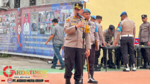 Pengecekan Senpi Oleh Kapolres Gowa Terhadap Anggota Pemegang Senpi.
