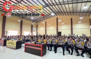 Personel Polres Gowa Ikuti Commander Wish Kapolda Sulsel Melalui Zoom Meeting. 
