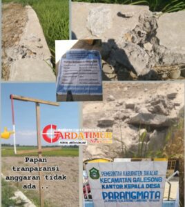 Proyek Jalan Usaha Tani di Desa Parangmata Berpotensi Merugikan Negara,Diduga Tak Sesuai Spesifikasi Teknis 