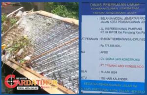 Jembatan Kanal Pampang Ambruk,Diduga Penggunaan Baja Berat Tidak Sesuai SNI Yang dipersyaratkan, Dinas PU Makassar Diduga Sarang Koruptor..!