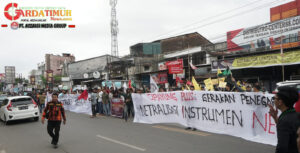 Ribuan Mahasiswa Cipayung Plus Suarakan Netralitas di Kabupaten Gowa.