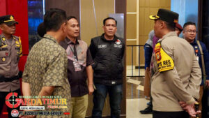 Kapolres Takalar Cek Kesiapan Pengamanan Debat Terbuka Kedua Calon Bupati dan Wakil Bupati 2024 di Hotel Dalton. 