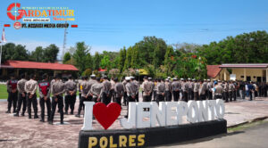 Sinergitas Polres Jeneponto Dan Kodim 1425/Jeneponto Amankan Kampanye Akbar Pilkada Serentak 2024.