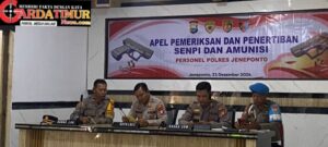 Polres Jeneponto Gelar Pemeriksaan Senjata Api Personel,Pengecekan, Pemeliharaannya. 