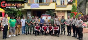 Sinergitas Kodim Gowa dan Polres Gowa Jamin Keamanan Perayaan Natal 2024.
