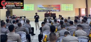 Polres Gowa Gelar Sosialisasi Uang Palsu Bersama Bank Indonesia.