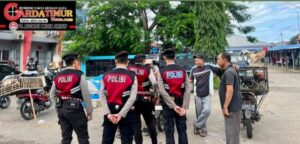 Cooling System Pasca Pilkada, Satuan Samapta Gelar Patroli di Pasar Tradisional. 