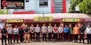 Kapolres Takalar Tinjau Pos Pengamanan Terpadu Jelang Operasi Ketupat 2025.