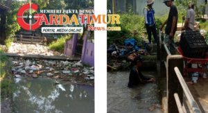 Pemdes Panciro Bersama Warga Angkat Sampah Liar di Irigasi Kalukuang
