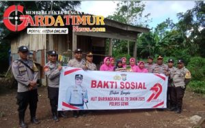 Sambut HUT Bhayangkara ke-79, Polsek Biringbulu Gelar Baksos Religi dan Bagi Sembako di Masjid Al-Ikhlas