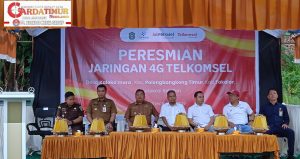 Bupati Takalar Resmikan BTS Jaringan 4G Telkomsel.