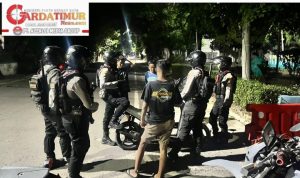 Patroli Blue Light Akhir Pekan Sat Samapta Polres Takalar, Cegah Gangguan Kamtibmas.