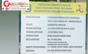 Poyek Paving Blok Kelurahan Sombalabella Takalar Diduga Tak Sesuai RAB.