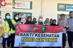 Layanan Kesehatan Gratis Polres Aceh Tengah dan Relawan Dokter PPDS USK Hadir di Desa One-One
