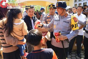 Peduli Trauma Anak, Kapolda Aceh Datangi Posko Pengungsian Burni Telong