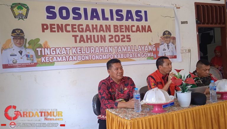 SOSIALISASI PENCEGAHAN BENCANA TINGKAT KELURAHAN TAMALLAYANG KECAMATAN BONTONOMPO.