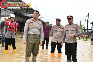 Kapolres Aceh Timur Gerak Cepat Tinjau Lokasi Terdampak Banjir Susulan