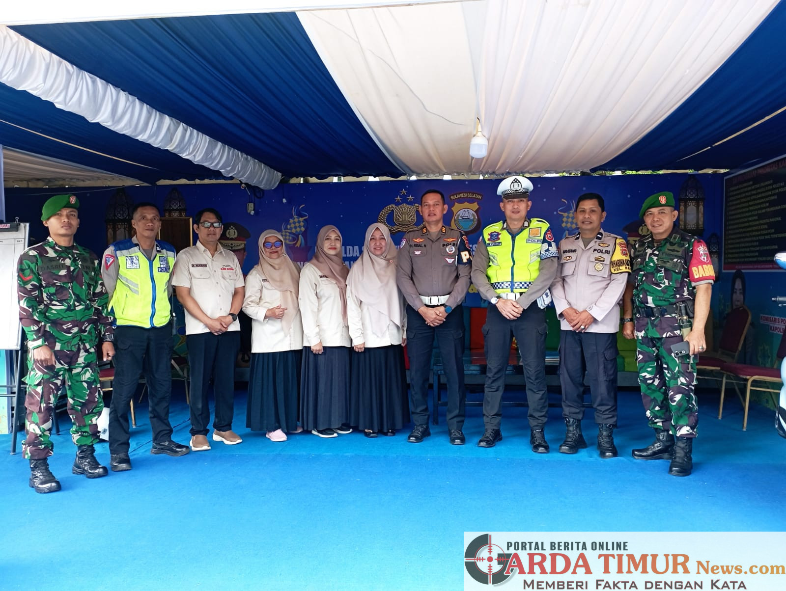Pos PAM operasi ketupat boulevard memberikan layanan cepat terhadap warga.