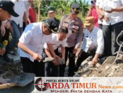Peletakan Batu Pertama Irigasi Oleh Bupati Takalar.
