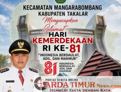 Camat Mangarabombang, Mari Kita Sambut HUT ke-81 RI dengan Semangat Persatuan dan Pembangunan.‍