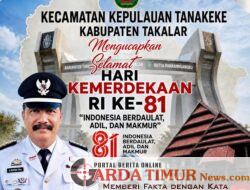 Dalam Momentum HUT RI ke-81 Camat Kepulauan Tanakeke Ajak Masyarakat Perkuat Persatuan dan Tingkatkan Kesejahteraan.