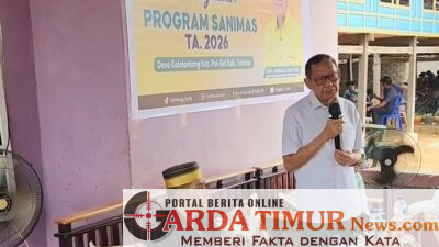 Hamka B. Kady Turun Langsung Tinjau Program Sanimas TA. 2026 di Desa Kalelantang, Kec. Polut.